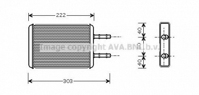 AVA QUALITY COOLING fd6355 -  Теплообменник, отопление салона